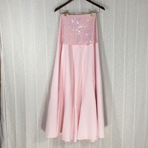 Sequin Tubetop W/ Full Length Skirt-W26